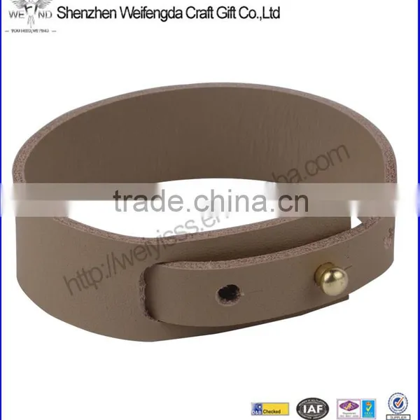 Fashionable Updated Magnetic Leather Bracelet for Sports