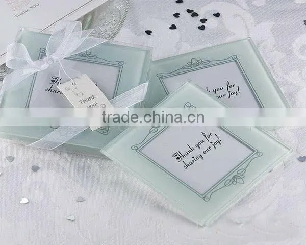 Glass Wedding Coasters