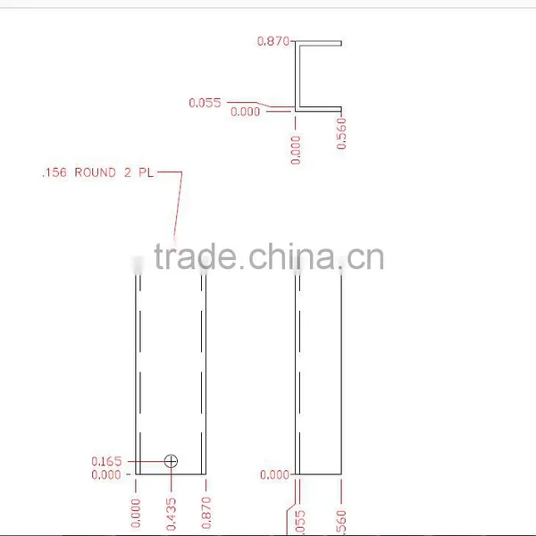 High Quality 6000 Series Grade u Heatsink Rack Aluminum Channel photo-2