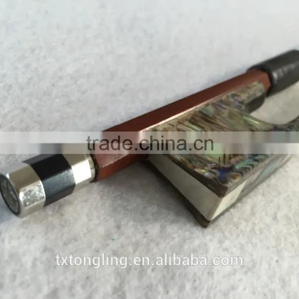 Full Size Violin Round Bow With Flap Frog Brazil Wood Bow photo-4