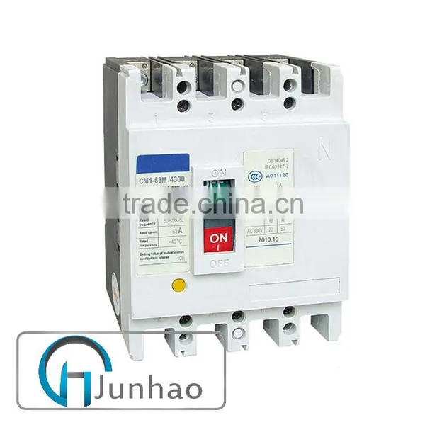3P 4P 63A 500V 50KA MCCB Circuit Breaker CM1-63M