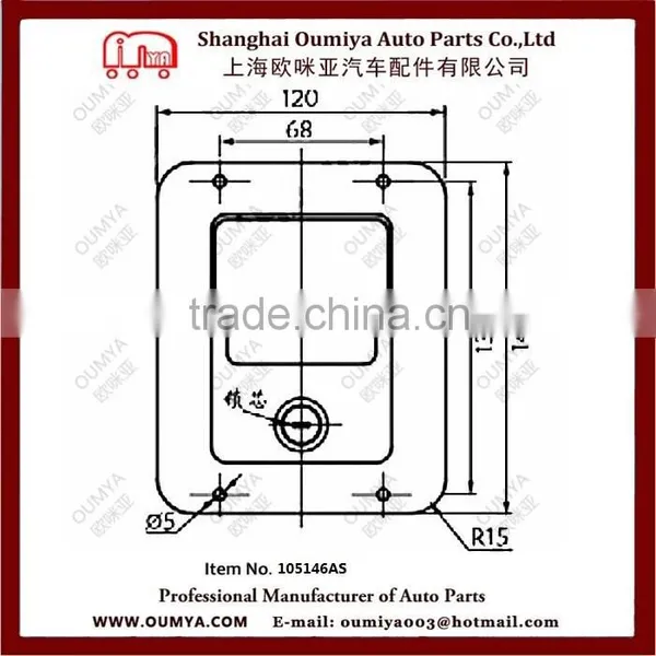Paddle Handles With Key Truck Toolbox Latches 105146AS photo-2