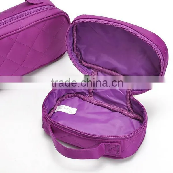 Nylon Quilted Cosmetic Travel Bag photo-5