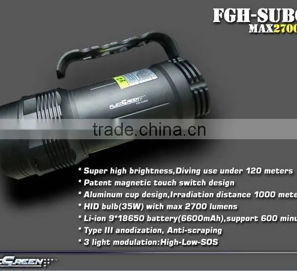 HID Handhold Rechargeable Diving Light Torch photo-2