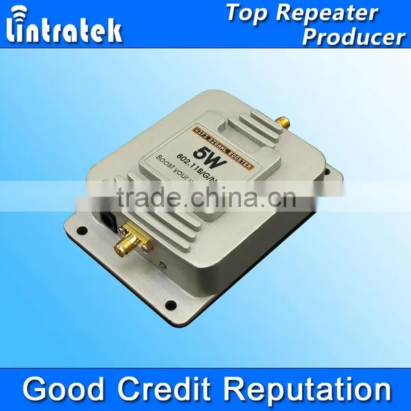 Small Size Big Power Lintratek Brand Golden WIFI Repeater, 5 Watt Wifi Repeater Access Point High Quality Indoor Wifi Booster