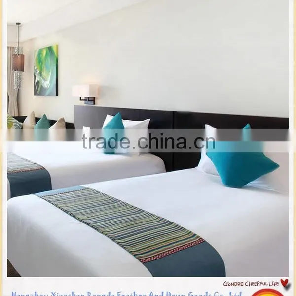 High Quality Cotton T-300 Home Bedding Collection/Plain White Bed Sheet Set/Sheraton Supplier Most Popular photo-2
