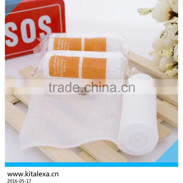 PBT Medical Elastic Bandage Gauze Bandage the Wound Bandage Degreasing Fracture 7.5x450cm