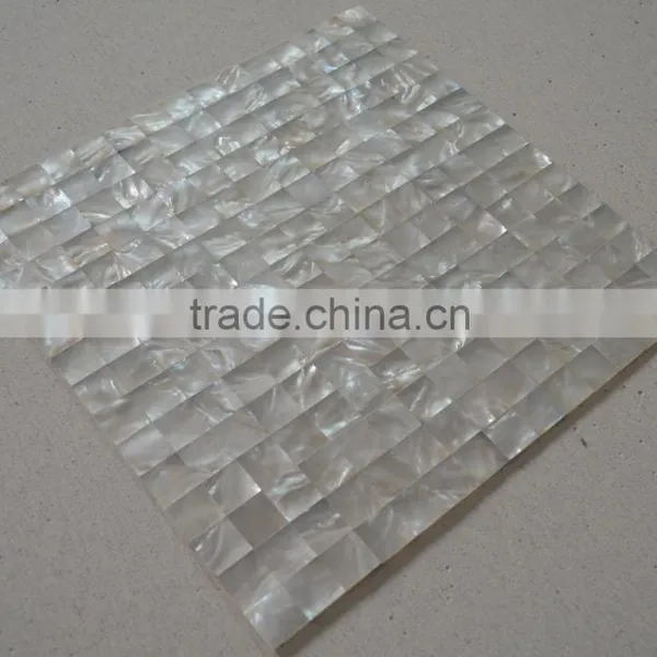 White Lip Shell Mosaic Tile, Mother of Pearl Mosaic Panel,background Wall