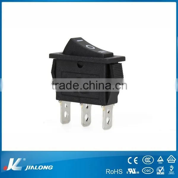 ON-OFF-ON UL CE Approved Rocker Switch KCD3-103C-T
