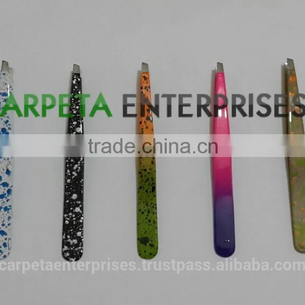 Lash and Brows Volume Tweezers/ Volume Eyelash Extension Tweezers/ Sharp Pointed Tweezrs/ Powder Coated Eyelash Color Tweezers photo-5