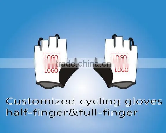 Custom China Brand Pro Tour Uci Bike Team Half Finger Cycling Gloves High Quality Shockproof Sports MTB Bike Gloves Size M-XL