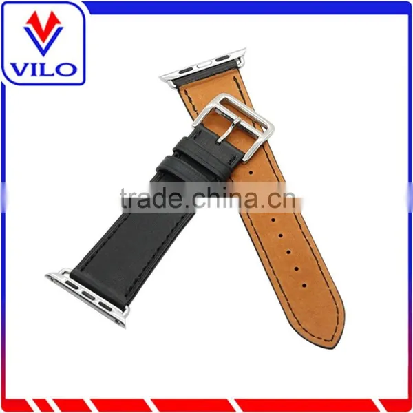 Genuine Leather Single Tour Bracelet Leather Band For Apple Watch Leather Wrist Strap photo-4
