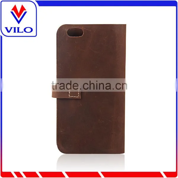 2016 Vintage Leather Flip Cover Case,For Iphone 6 Case Leather,Genuine Handmade Leather Case photo-2