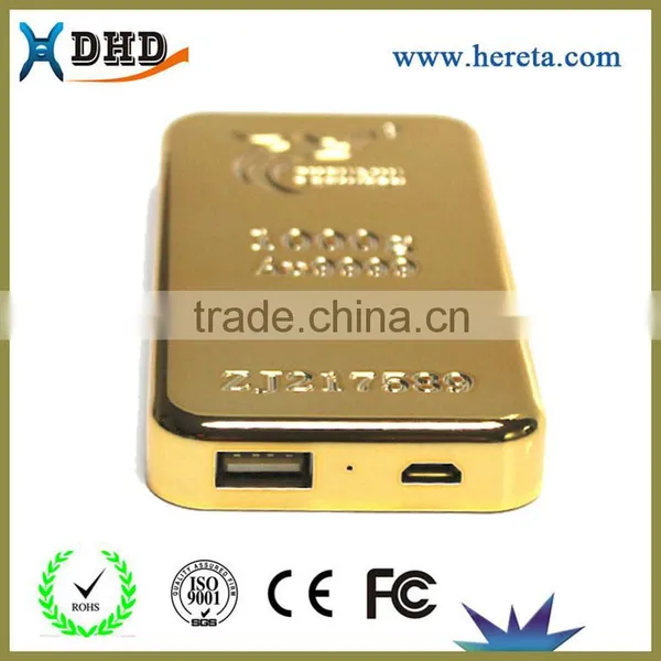 Wholesale 6000MAH Portable Gold Bar Power Bank photo-5