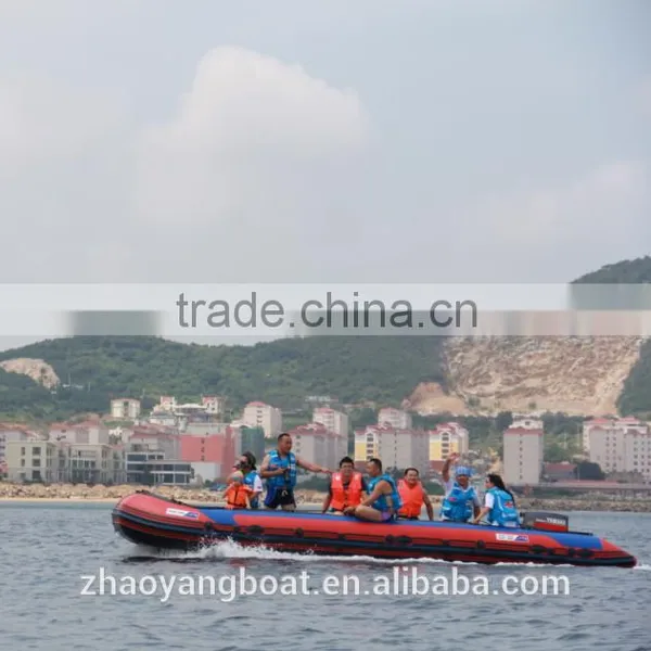CE Certificated Aluminum Floor and 1.6mm Pvc 8m-8.5m Big Large Inflatable Boat photo-2