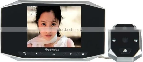 Speaker Function Door Viewer With Knocker,clear Camera Door Viewer Digital photo-2
