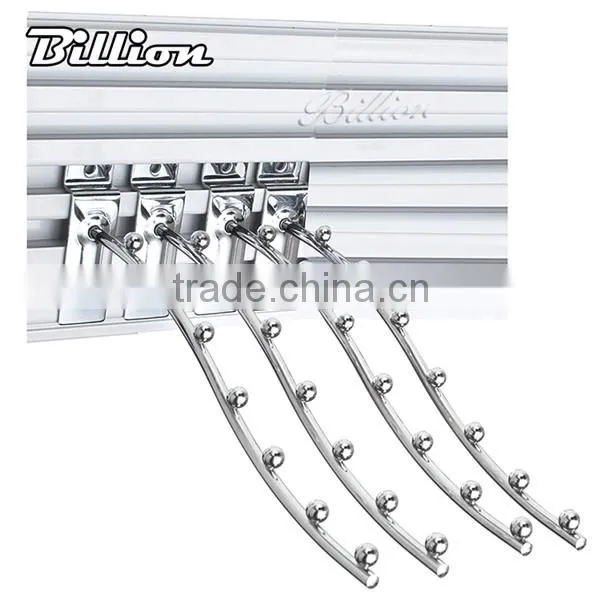 Metal Chrome Clothing Hooks Bead Hook Metal Board Hanging Hooks photo-2