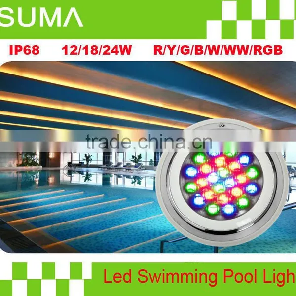 Made in China 12W 18W 24W Underwater Led Lights IP68 Outdoor Waterproof