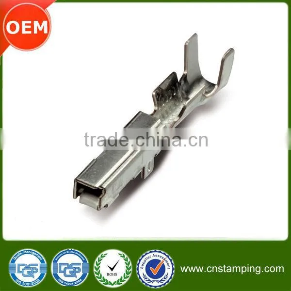 Custom bending process precise brass terminals