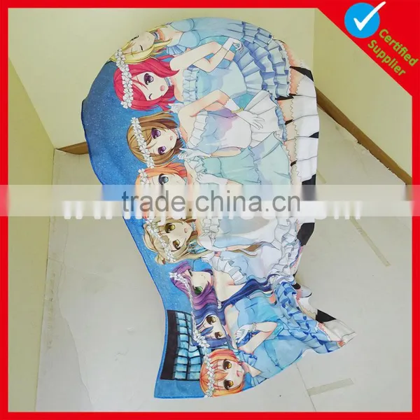 Best Selling Discharge Printing Loose Fashion Blue Towels photo-6