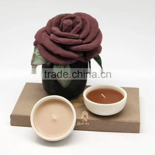 Air Fresheners Scented Candle Set With Ceramic Bowl photo-4
