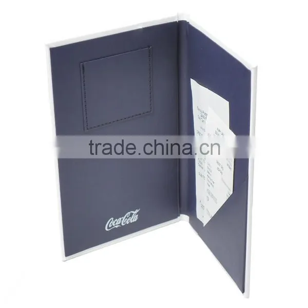 32CLE 5" x 8-1/2" Guest Check Presentors 1 Diagonal Pocket