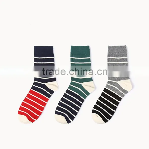 Happy Socks Colorful Striped Long-barreled Cotton Business Men Socks