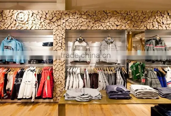 ME03 2016 Unique Wood Clothing Display Clothes Display Rack in Store Design for Garments photo-3