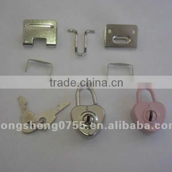 cute diary lock and accessories