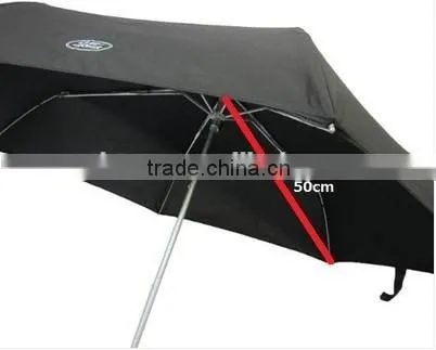 Aluminium Cheap Advertising 3 Folding Black Promotion Umbrella photo-4