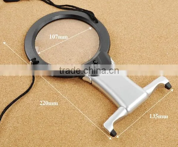 Desktop LED Magnifier /Magnifying Glass With Folding Stand And LED Light photo-3