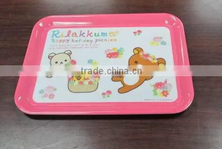 Melamine Nice Quality Kids Plastic Food Tray