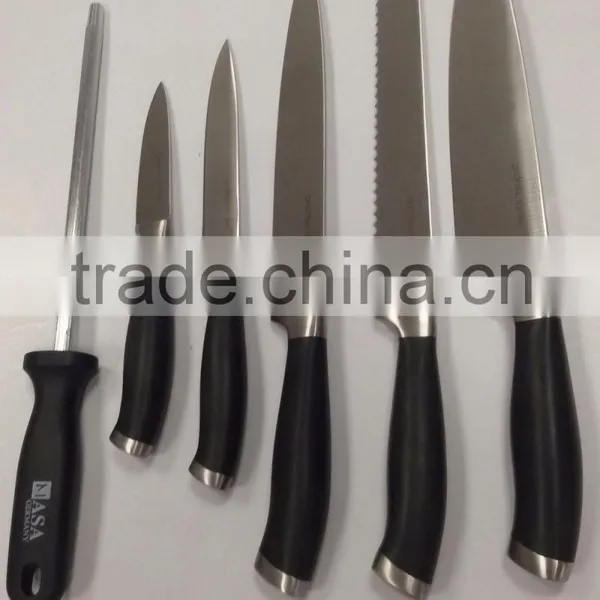 Kitchen Knife Set of High-grade Steel Cutter Knife Head Handle Gift Set Six Piece Acrylic Knife photo-4