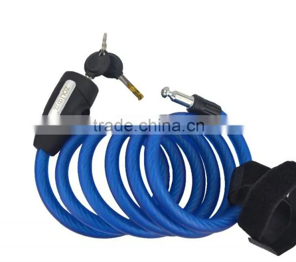 Hot Sale High Quality Wholesale Price Durable Fashionable Bicycle Cable Lock Spiral Lock photo-2