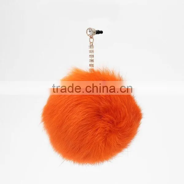 Multifunctional Rabbit Fur Ball Keychain Made in China photo-5