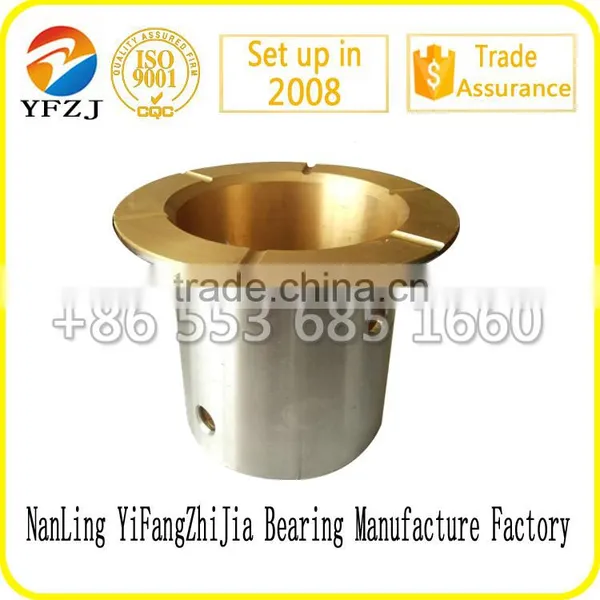Flange Bimetal Bearing Bimetallic Bushing Trunnion Shaft Bushing