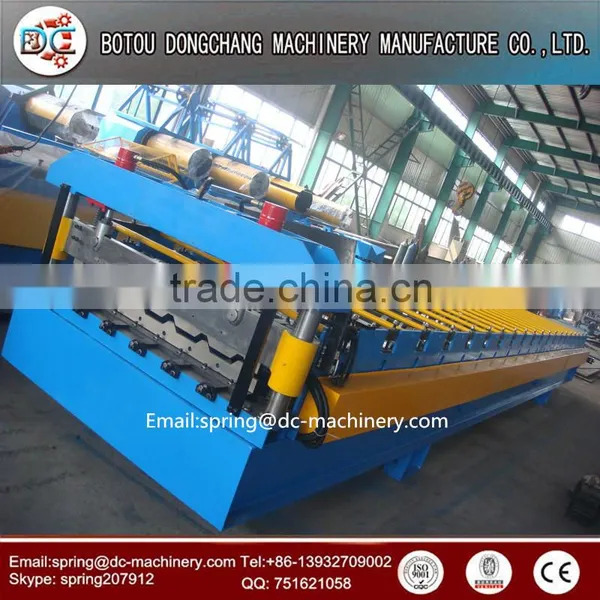 Trapezoid metal roof ridge cap roll forming machine