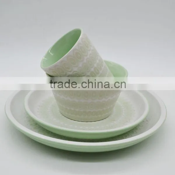 FDA Glazed 16-piece Ceramic Dinnerware Set