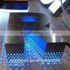 Stainless Steel Metal Letter Led Sign With Bottom Holes photo-2