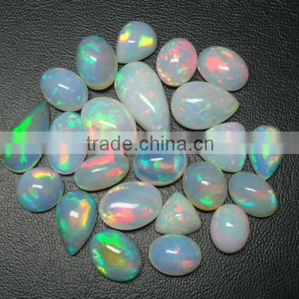 Natural Ethiopian Opal Cabochon +++AAA Quality and Colorful and Big Size Opal photo-2