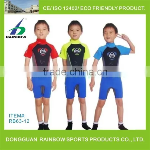 Kids Shorty Surfing Wetsuit 2016 New Products