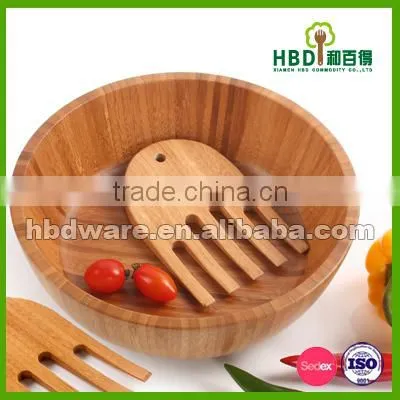 Unique Bamboo Large Salad Bowl photo-2