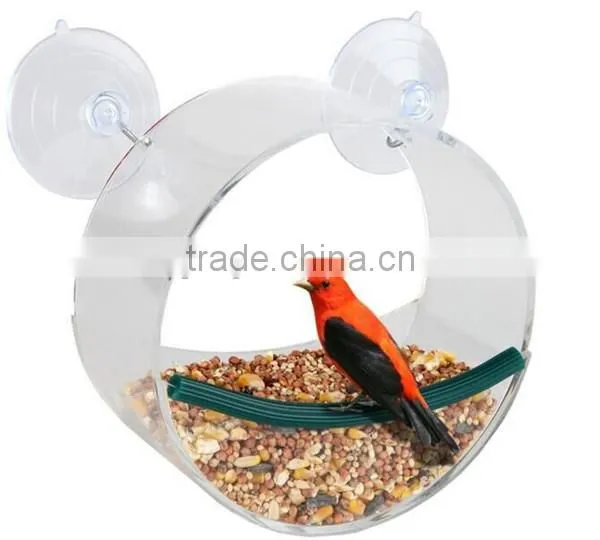 Custom Acrylic Circle Bird Feeders for Small Bird photo-2