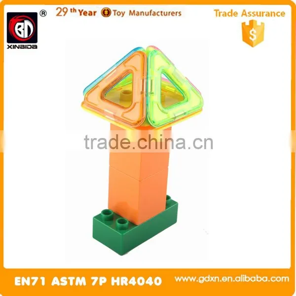 XINBIDA 2 in 1 Magical Magnet and Plastic Building Blocks Environmental Magnetic Toy photo-2