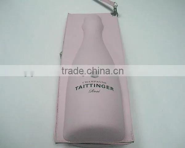 GC----Produce Dongguan Pink Leather EVA Beer Bottle Case/bag photo-2