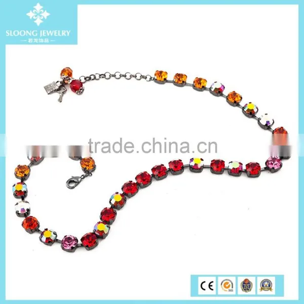 Fashion Wholesale Ruby Diamond Necklace photo-2