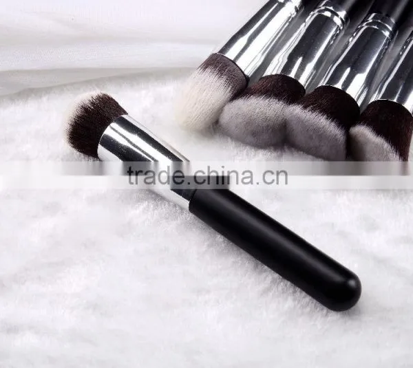 High-end 10pcs Black Cosmetic Brush Set Bag photo-6