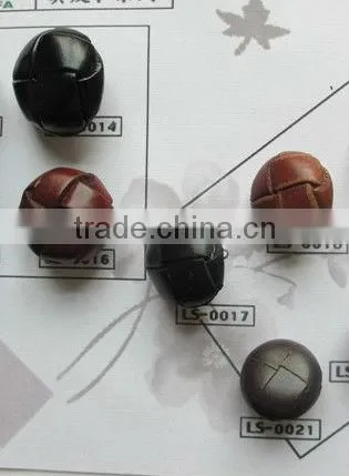 Real Hand-crafted Leather Button for Sweater