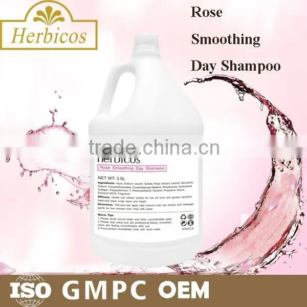 Organic Hair Shampoo for SPA Rose Smoothing Day Shampoo 3.78L