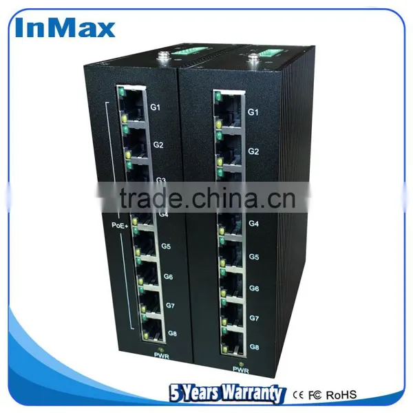Full Gigabit IP40 8 Ports Unmanaged PoE Industrial Ethernet Switch P508A photo-6